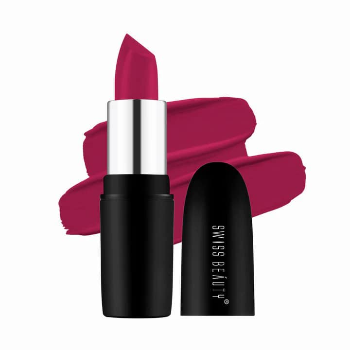 Swiss Beauty Pure Matte Lipstick-Bold Wine- 228 (3.8gm)