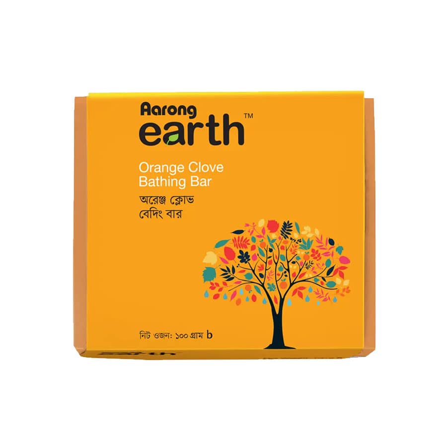 Orange Clove Bathing Bar (100gm)