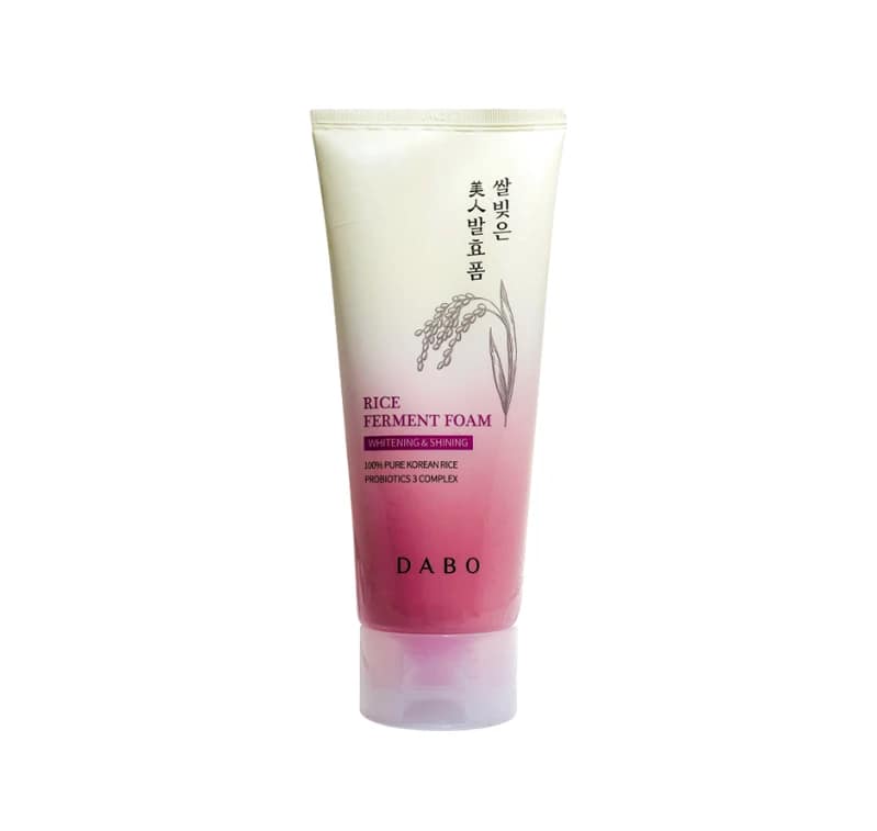 Dabo Rice Whitening Face Wash Shining Ferment Foam 100ml •