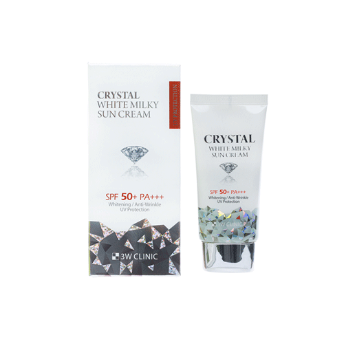 3W Clinic Crystal White Milky Sun Cream SPF 50+ PA+++ 50ml