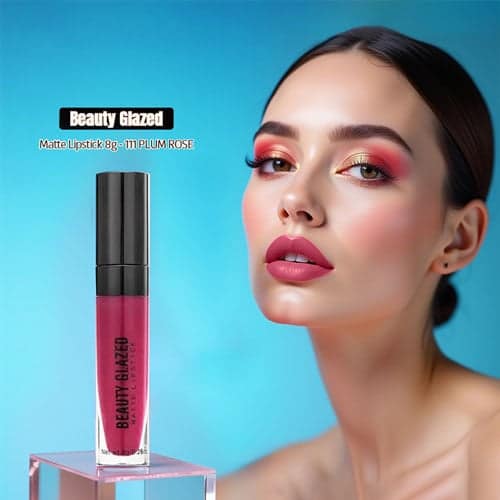 Beauty Glazed Matte Lipstick (111- Plum Rose) 8g
