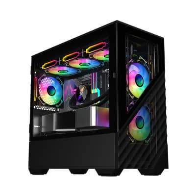 1STPLAYER D7 Mid Tower Black Gaming Casing