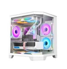 Revenger Air Box Mini 5 ARGB Infinity Fans Mid-Tower White Gaming Case