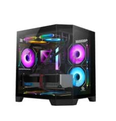 Revenger Air Box Mini 5 ARGB Infinity Fans Mid-Tower Black Gaming Case