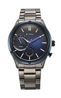 Titan Stellar Quartz Multifunction Blue Dial Stainless Steel Strap Watch for Men 10009KM01