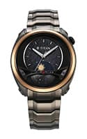 Titan Stellar Quartz Multifunction Black Dial Stainless Steel Strap Watch for Men 10010KM01