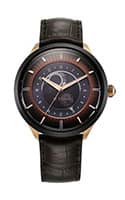 Titan Luna Sun Moon Phase in Seinna Brown - Stellar Edition 10028KL02