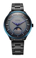Titan Caelum Sun Moon Sub-Dial in Gunmetal Grey - Stellar Edition 10028KM01