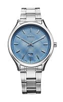 Titan Palette Of Time Quartz Analog with Date Blue Dial Stainless Steel Strap Watch For Men 10033SM01