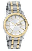 Titan Quartz Analog with Day and Date Silver Dial Stainless Steel Strap Watch for Men (1627BM01)