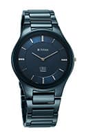 Titan Edge Ceramic Dress with Diamonds Quartz Analog Blue Dial Ceramic Strap Watch for Men 1696QC09
