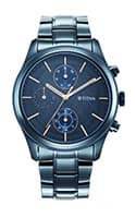 Titan Neo Splash Blue Dial Stainless Steel Strap Watch 1805QM01