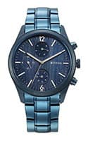 Titan Neo Splash Quartz Multifunction Blue Dial Stainless Steel Strap Watch for Men 1805QM07