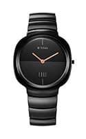 Titan Edge Squircle Black Dial Ceramic Strap Watch 1841NC01