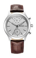 Titan Sapphire Multifunction Quartz Analog with Day and Date White Dial Leather Strap Watch for Men 1874SL03