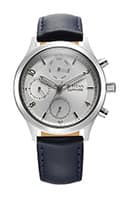 Titan Sapphire Quartz Multifunction Silver Dial Leather Strap Watch for Men 1874SL04