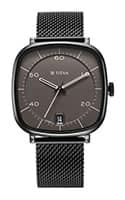 Titan Neo Curve Quartz Multifunction Anthracite Dial Black Stainless Steel Strap Watch for Men 1885NM01