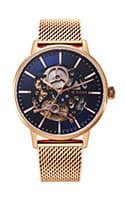 Titan Mechanical Slimline Blue Dial Mechanical Stainless Steel Strap watch for Men 90159WM01