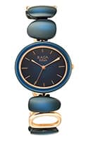 Titan Raga Ceramics Blue Dial Analog Metal Strap watch for Women 95146KD01