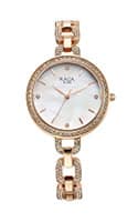 Titan Raga Showstopper Quartz Analog Mother Of Pearl Dial Metal Strap Watch for Women 95272WM01