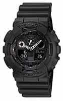 Casio G-Shock GA-100-1A1DR Dual-time Black Dial Men's Watch