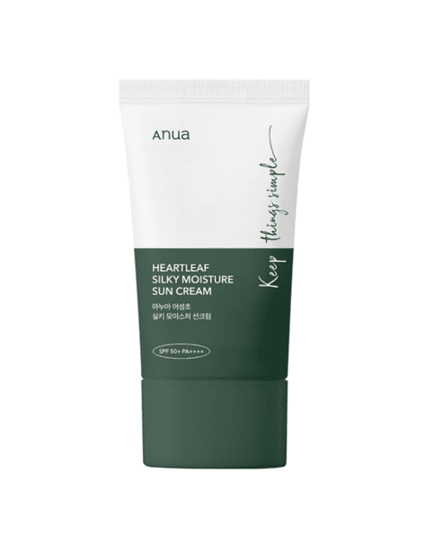 Anua Heartleaf Silky Moisture Sun Cream with SPF 50+ PA++++ 50Ml