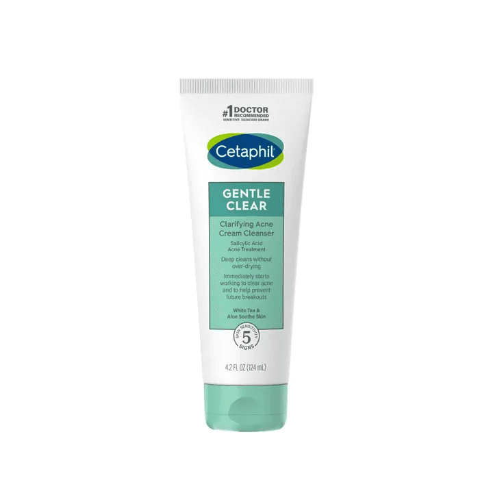 Cetaphil Gentle Clear Clarifying Acne Cream Cleanser – 124ml