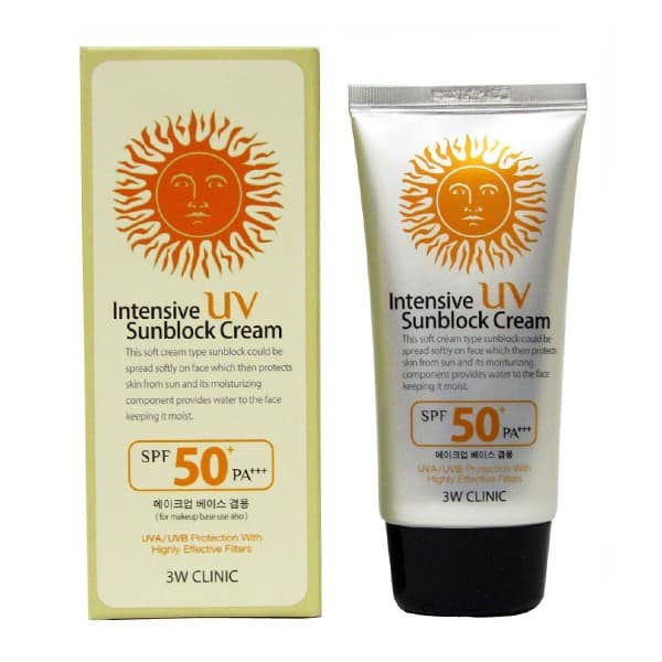 3W Clinic Intensive UV Sunblock Cream SPF 50+ PA+++ (70ml)