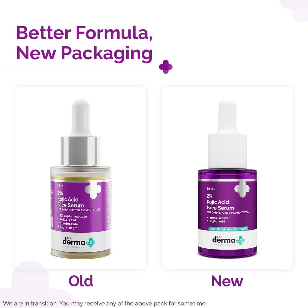 The Derma Co 2% Kojic Acid Face Serum with 1% Alpha Arbutin & Niacinamide – 30 ml