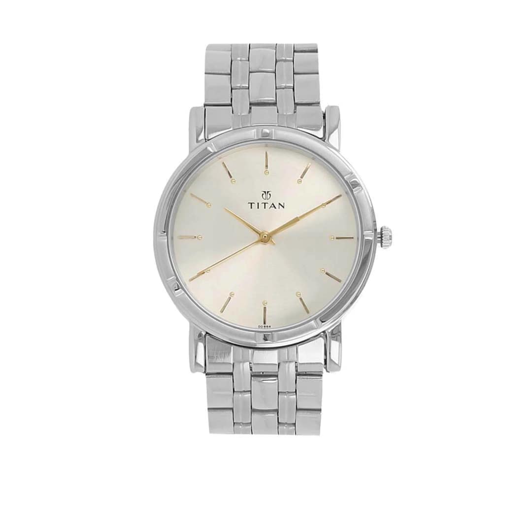 Titan Stainless Steel Strap Watch – 1639SM01