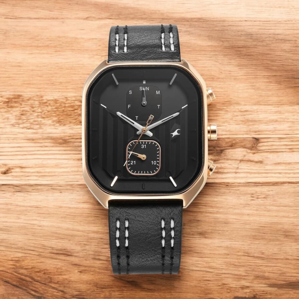 Fastrack 3270WL01 Leather Strap Watch