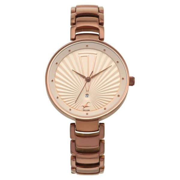 Fastrack NS6216QM01 Ruffles Stainless Steel Strap Watch