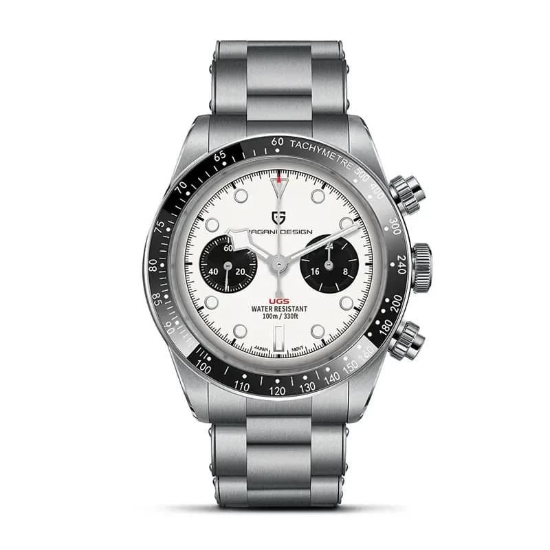 Pagani Design PD-1718 Black Bay Chrono Panda Black Dial Men's Watch