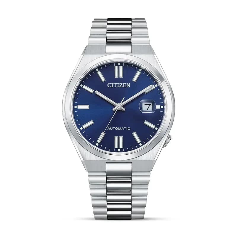 CITIZEN AUTOMATIC GENTS WATCH BLUE DIAL - NJ0150-81L