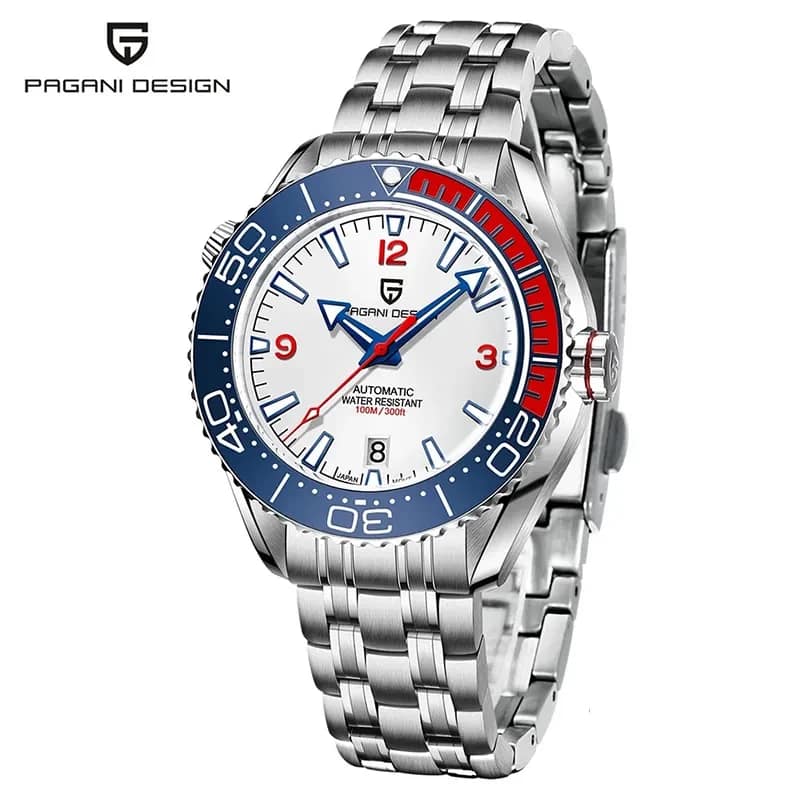 Pagani Design PD-1679 Seamaster Automatic White Dial Men's Watch