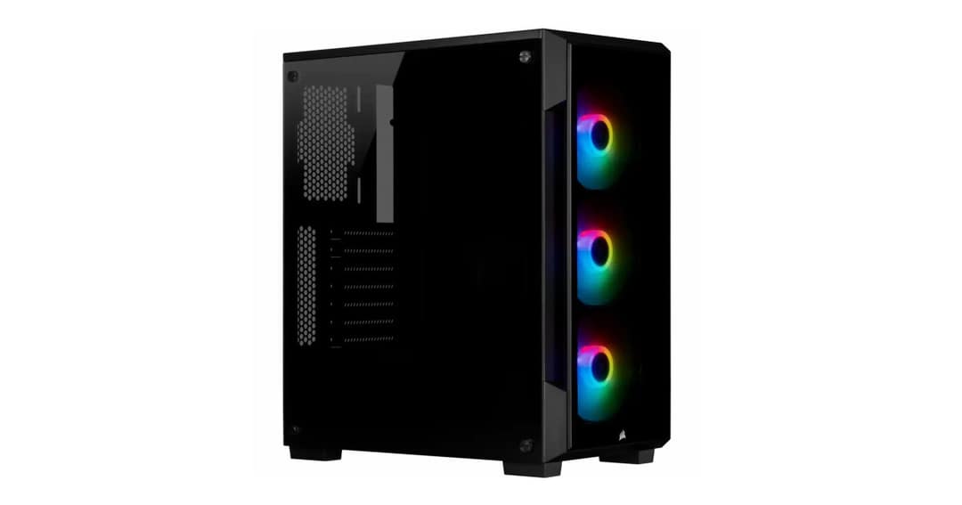 Corsair iCUE 220T RGB Tempered Glass Mid-Tower Smart Case -Black