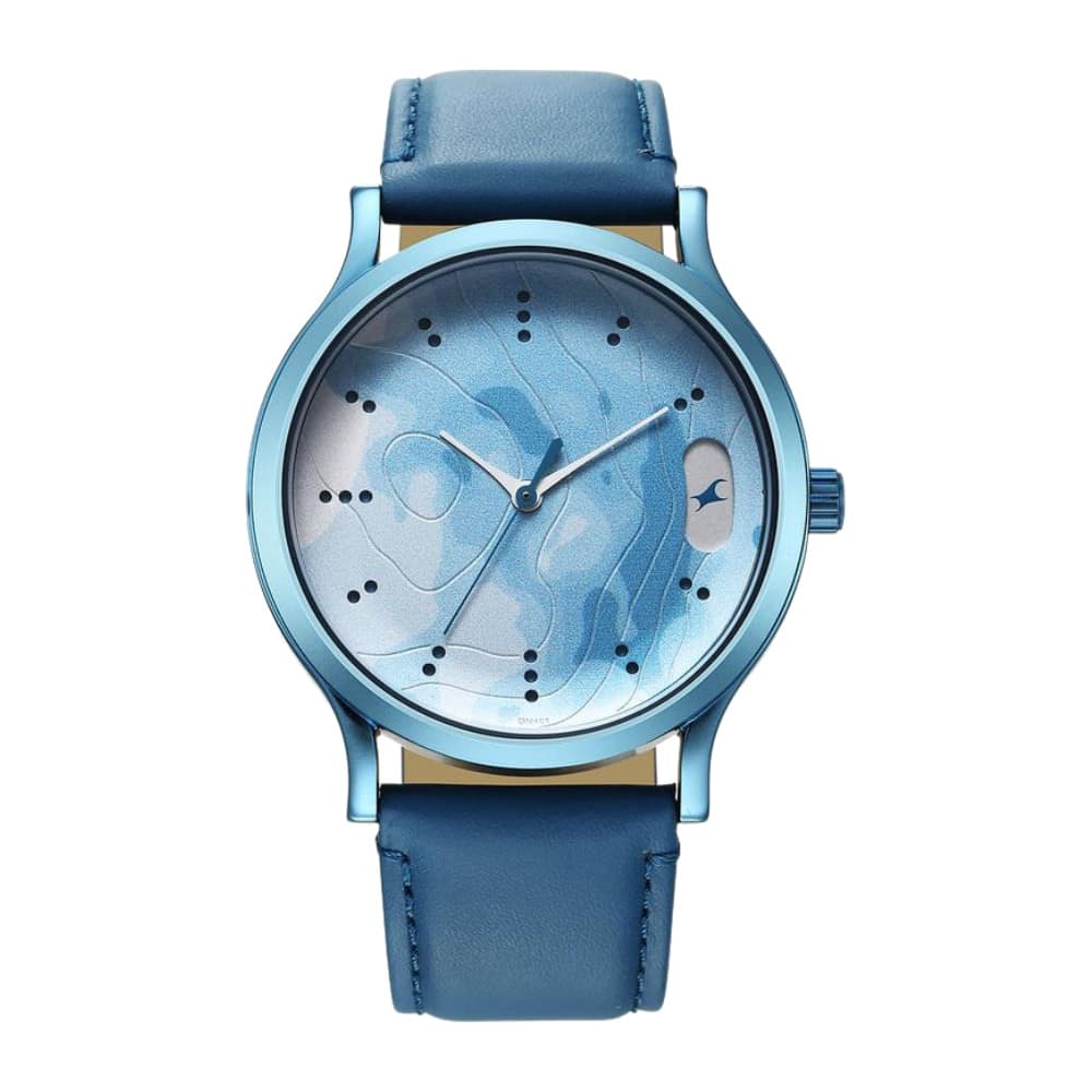 Fastrack Urban Camo Blue Dial Watch for Guys 3296QL01