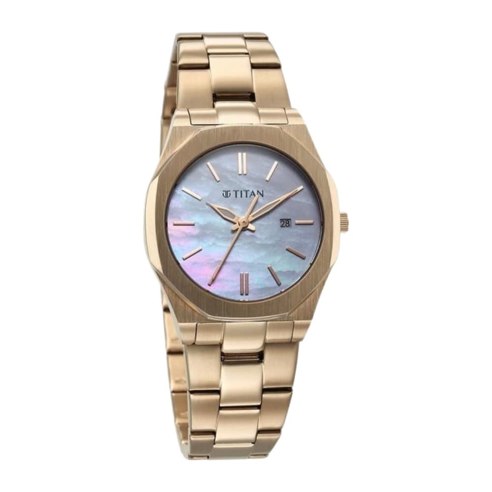 Titan Workday 95295WM01 Stainless Steel Strap Watch For Women