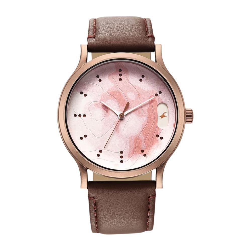 Fastrack Urban Camo Brown Dial Watch for Guys 3296QL02