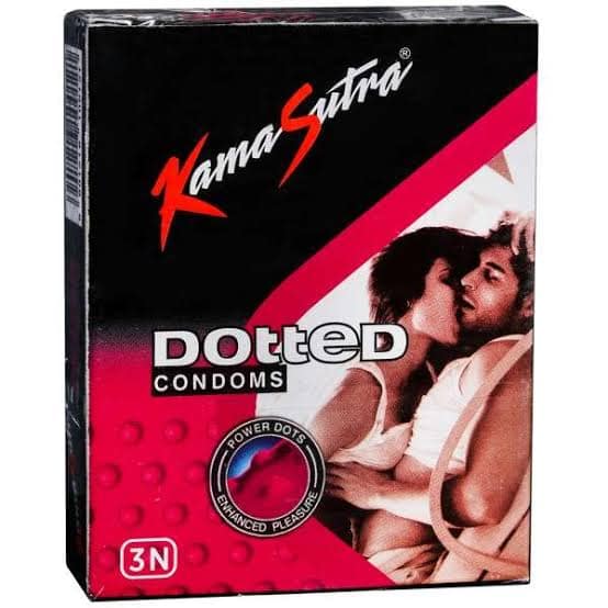Kamasutra Dotted Condom Sexual Wellbeing (3×1's Pack)