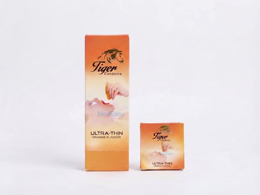 Tiger Ultra-Thin Orange Flavour Sexual Wellness (3×1's Pack)