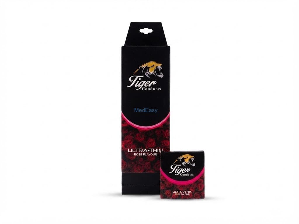 Tiger Ultra-Thin Rose Flavour Sexual Wellness (3×1's Pack)