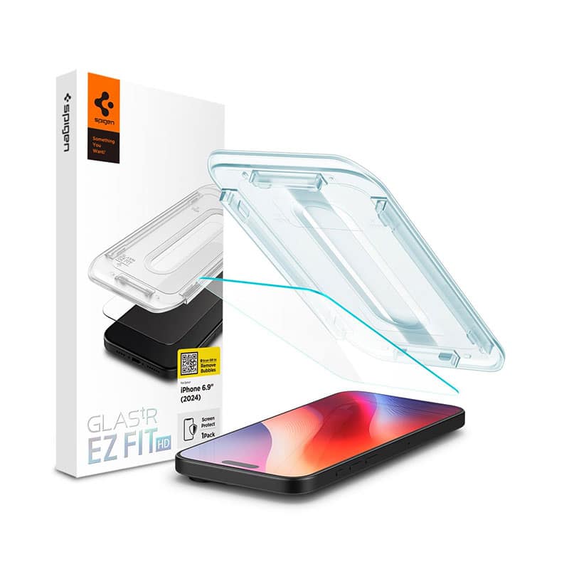 Spigen GLAS.tR EZ Fit HD Screen Protector for iPhone 17 Pro Max / 16 Pro Max (1Pc)