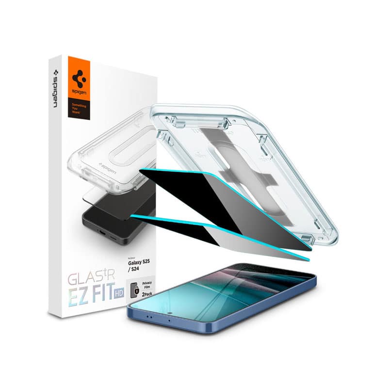 Spigen Glas tR EZ Fit Privacy Screen Protector for Galaxy S25/S24 (1 Piece)