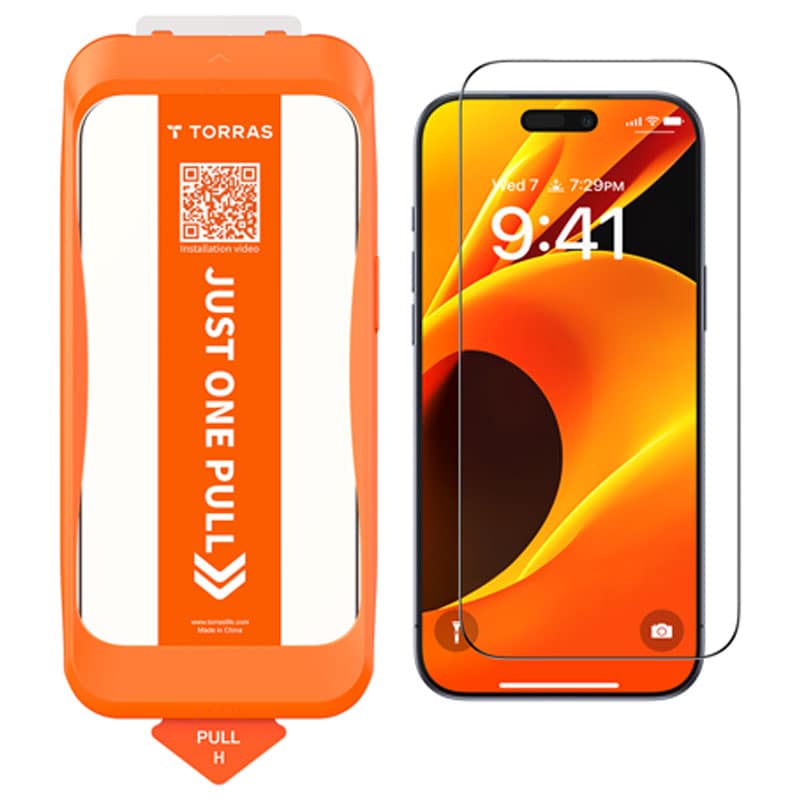 TORRAS Install Master Screen Protector for iPhone 17 Pro Max