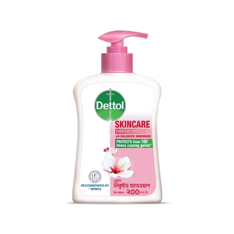 Dettol Handwash Skincare Ph Balanced Liquid Soap Pump 200ml