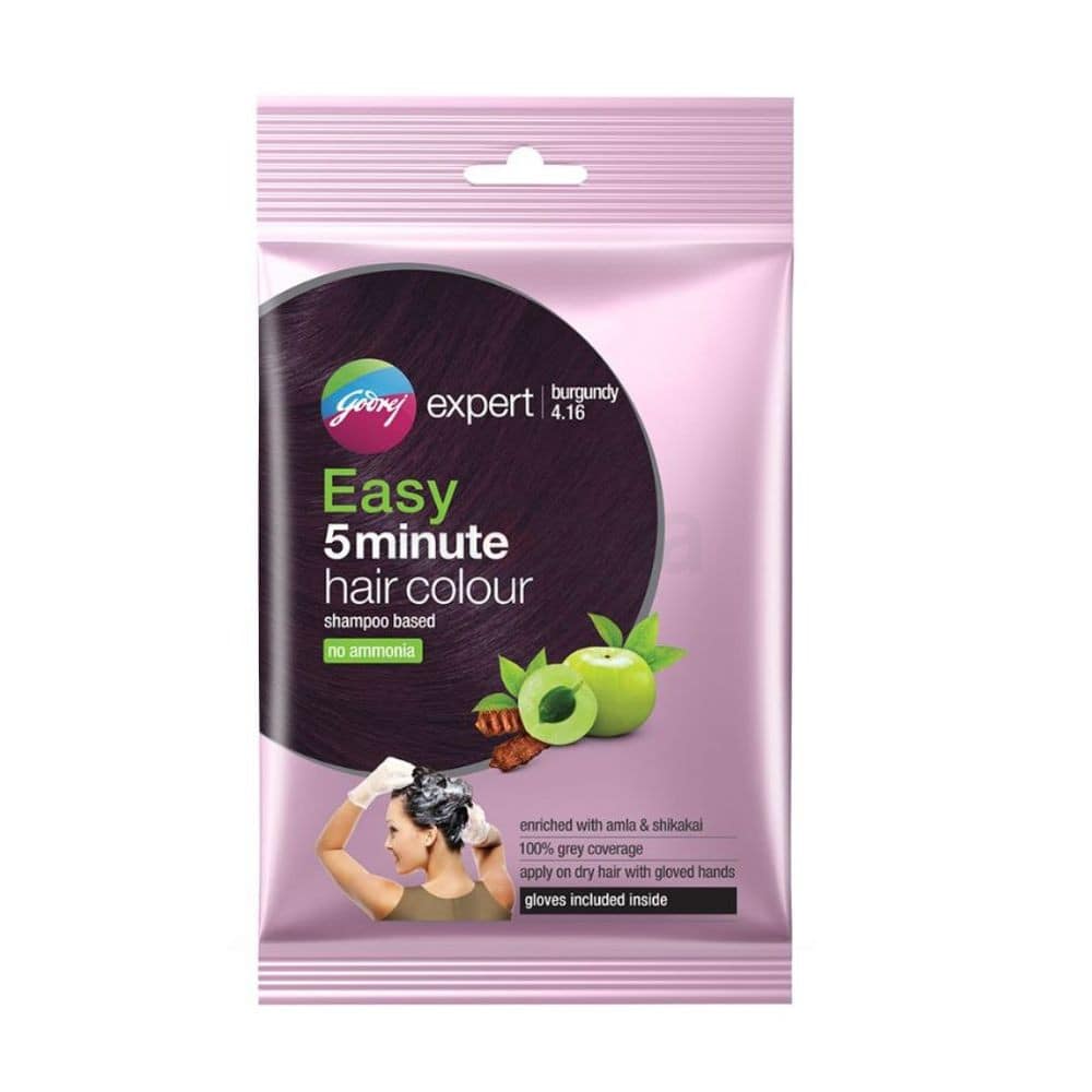 Godrej Expert 5Min Hair Colour Shampoo burgundy-18m