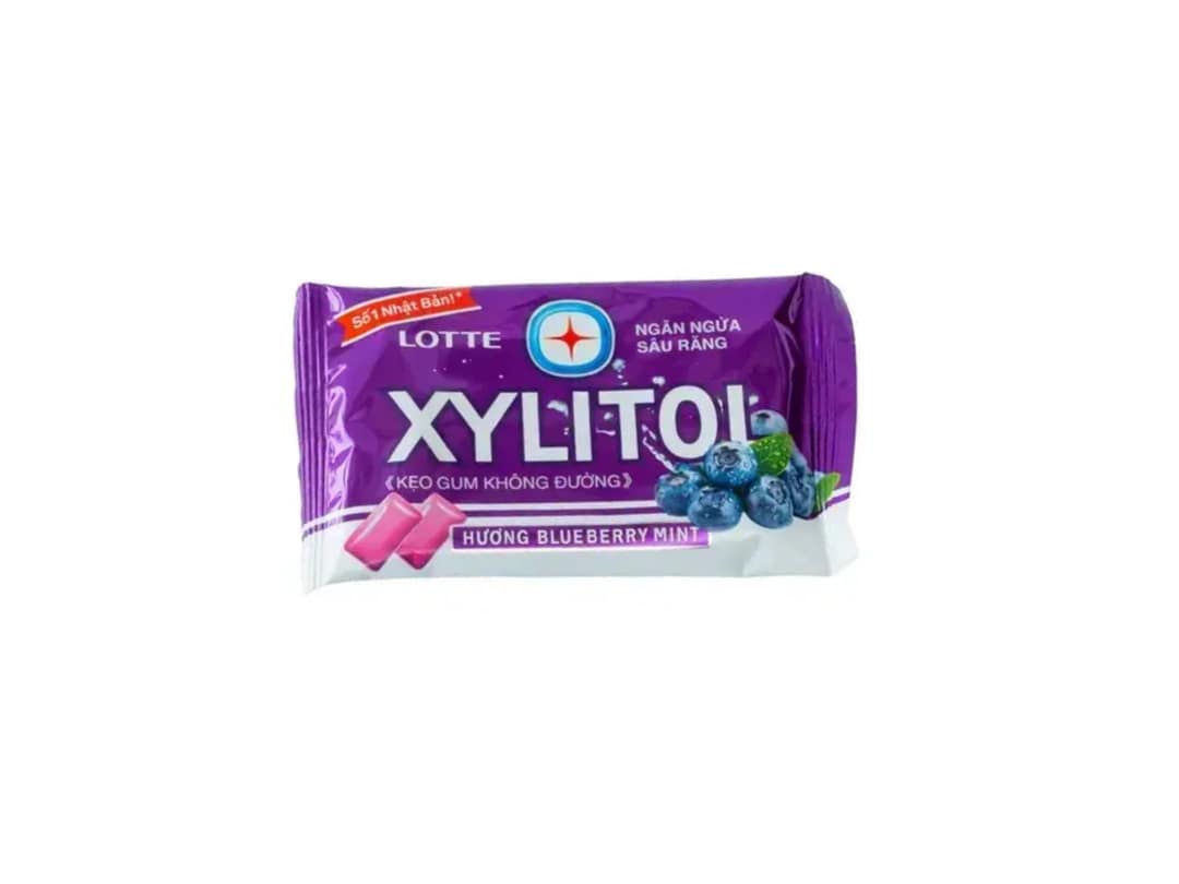Lotte Xylitol Blueberry Mint-11.6g