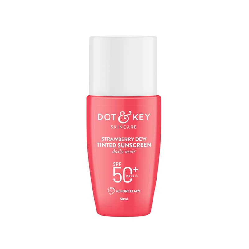 Dot & Key Strawberry Dew Tinted Sunscreen SPF50+ PA+++ 50ml - 01 Porcelain
