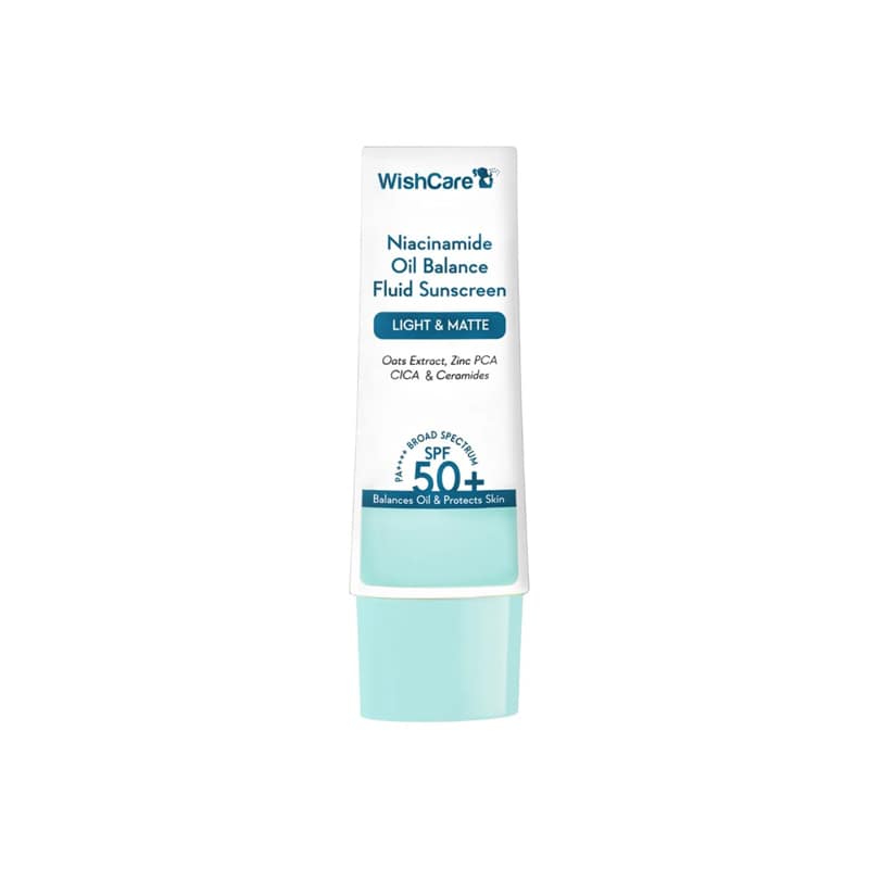 WishCare Niacinamide Oil Balance Fluid Sunscreen SPF50 PA++++ (50gm)